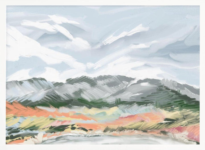 Whispering Peaks - Stretched Canvas, Poster or Fine Art Print - I Heart Wall Art - Poster Print, Canvas Print or Framed Art Print