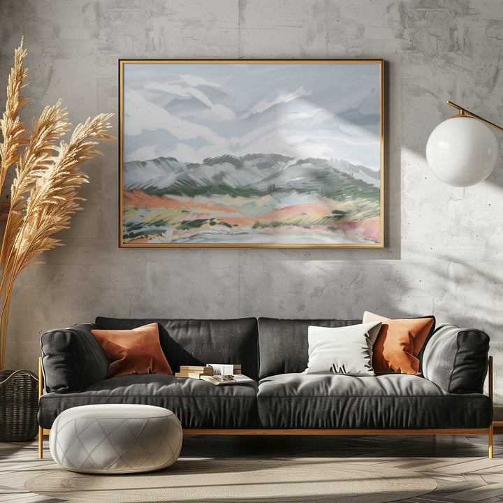 Whispering Peaks - Stretched Canvas, Poster or Fine Art Print - I Heart Wall Art - Poster Print, Canvas Print or Framed Art Print