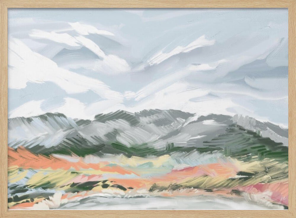 Whispering Peaks - Stretched Canvas, Poster or Fine Art Print - I Heart Wall Art - Poster Print, Canvas Print or Framed Art Print