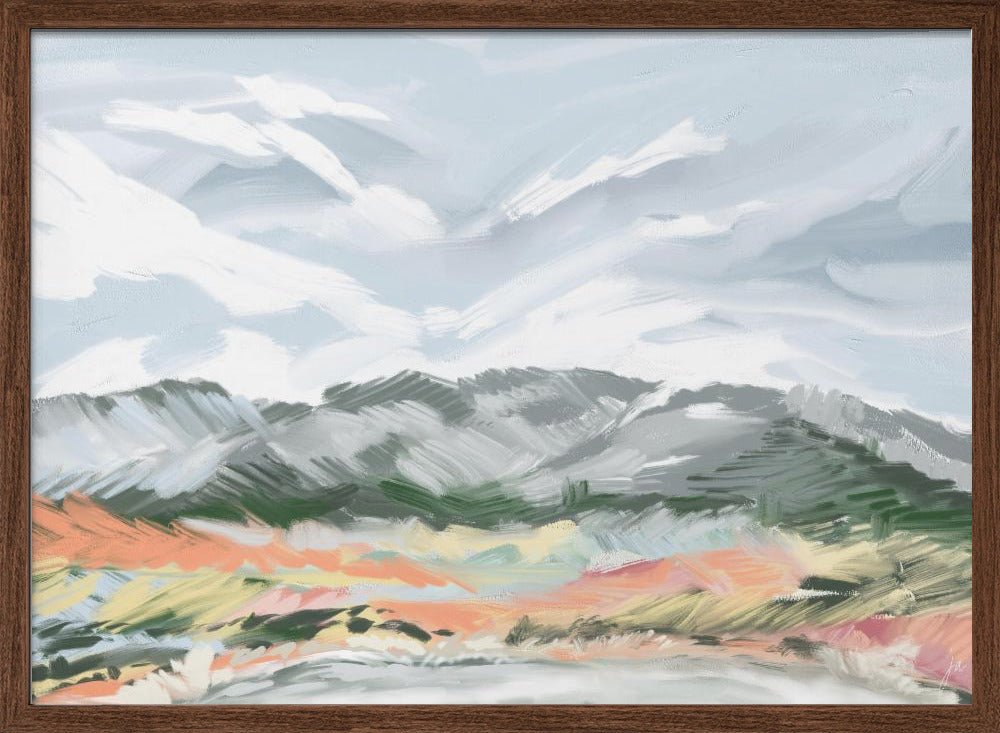 Whispering Peaks - Stretched Canvas, Poster or Fine Art Print - I Heart Wall Art - Poster Print, Canvas Print or Framed Art Print