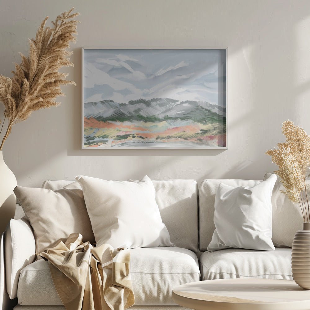 Whispering Peaks - Stretched Canvas, Poster or Fine Art Print - I Heart Wall Art - Poster Print, Canvas Print or Framed Art Print