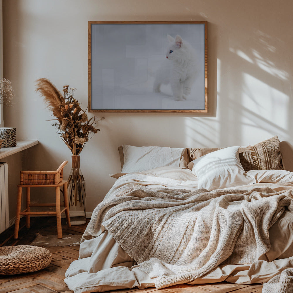 White as Snow - Stretched Canvas, Poster or Fine Art Print I Heart Wall Art