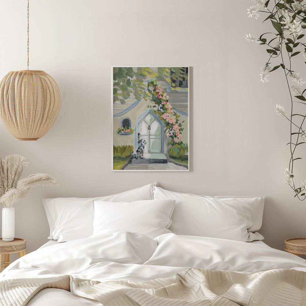 White Door - Stretched Canvas, Poster or Fine Art Print I Heart Wall Art