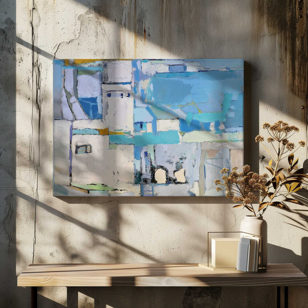 White Fortress - Square Stretched Canvas, Poster or Fine Art Print - I Heart Wall Art - Poster Print, Canvas Print or Framed Art Print