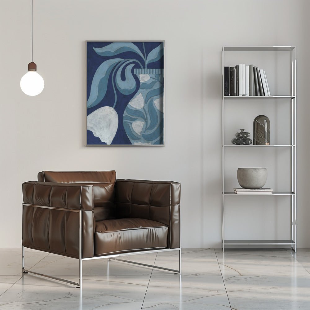 White Tulip Still Life - Stretched Canvas, Poster or Fine Art Print - I Heart Wall Art - Poster Print, Canvas Print or Framed Art Print