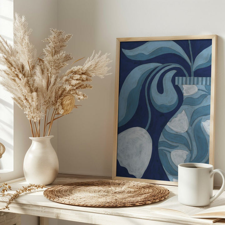 White Tulip Still Life - Stretched Canvas, Poster or Fine Art Print - I Heart Wall Art - Poster Print, Canvas Print or Framed Art Print