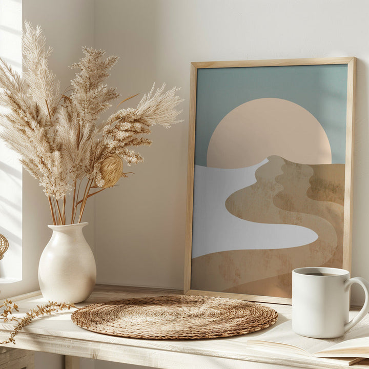 White Wood Dune - Stretched Canvas, Poster or Fine Art Print I Heart Wall Art