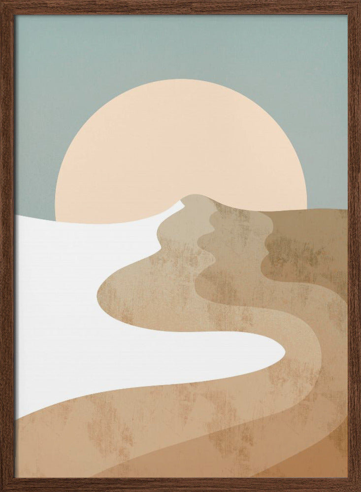 White Wood Dune - Stretched Canvas, Poster or Fine Art Print I Heart Wall Art