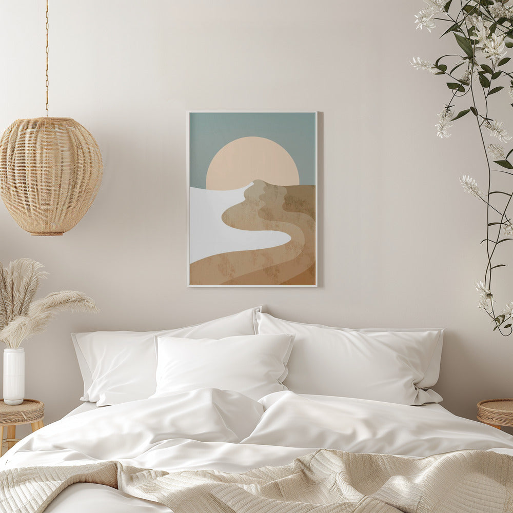 White Wood Dune - Stretched Canvas, Poster or Fine Art Print I Heart Wall Art