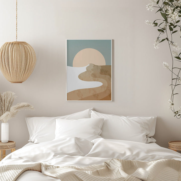 White Wood Dune - Stretched Canvas, Poster or Fine Art Print I Heart Wall Art