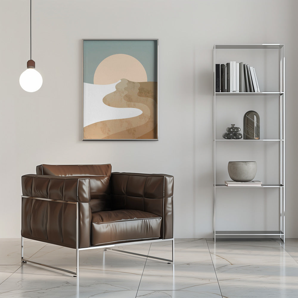 White Wood Dune - Stretched Canvas, Poster or Fine Art Print I Heart Wall Art
