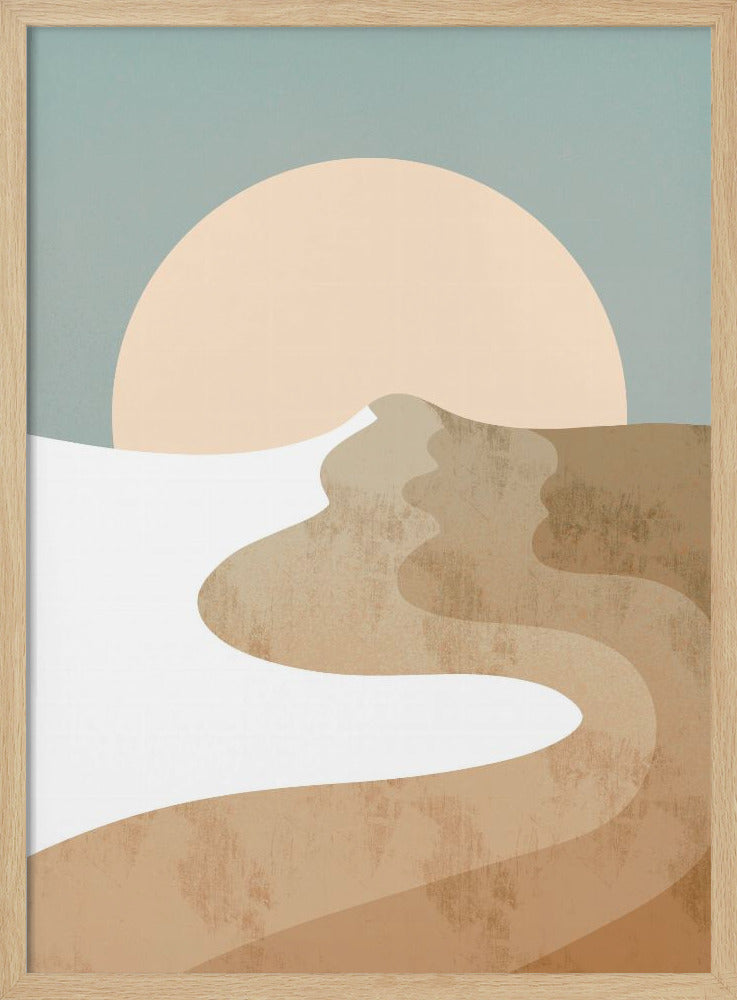 White Wood Dune - Stretched Canvas, Poster or Fine Art Print I Heart Wall Art