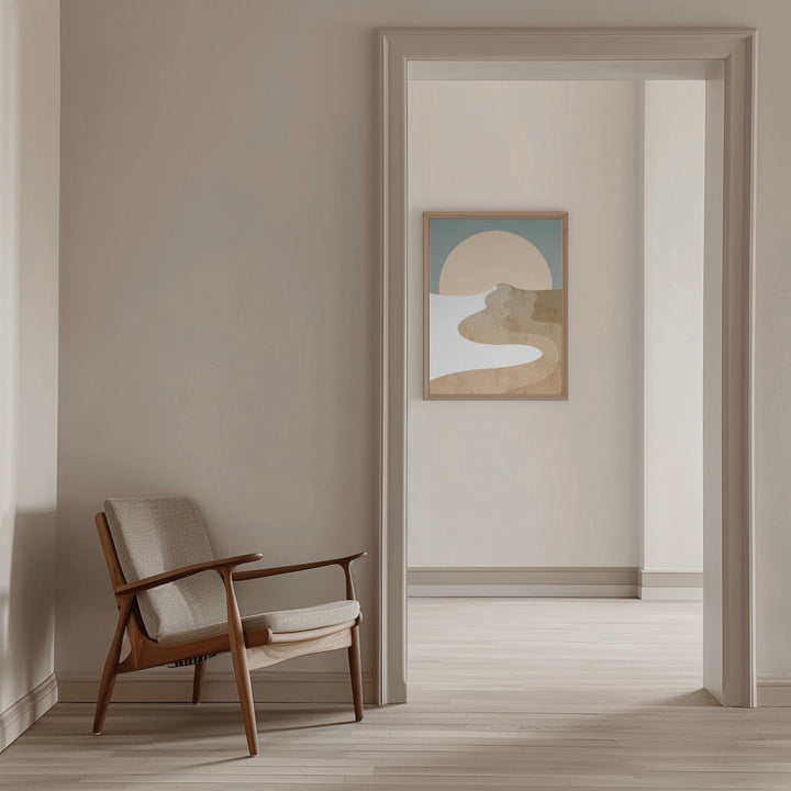 White Wood Dune - Stretched Canvas, Poster or Fine Art Print I Heart Wall Art