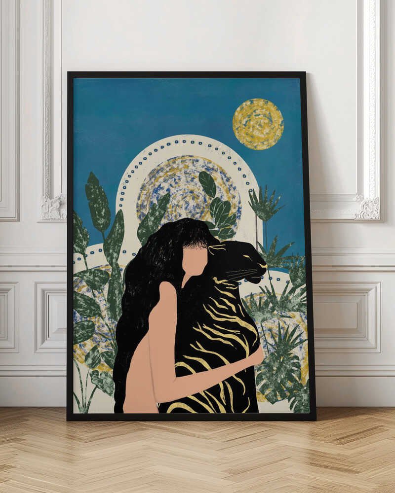 WILD AND NAKED - Stretched Canvas, Poster or Fine Art Print - I Heart Wall Art - Poster Print, Canvas Print or Framed Art Print