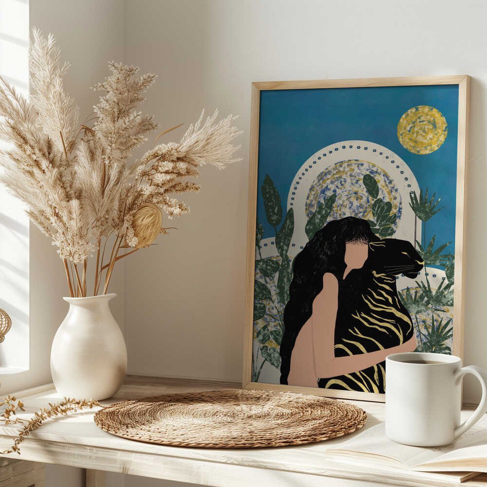 WILD AND NAKED - Stretched Canvas, Poster or Fine Art Print - I Heart Wall Art - Poster Print, Canvas Print or Framed Art Print