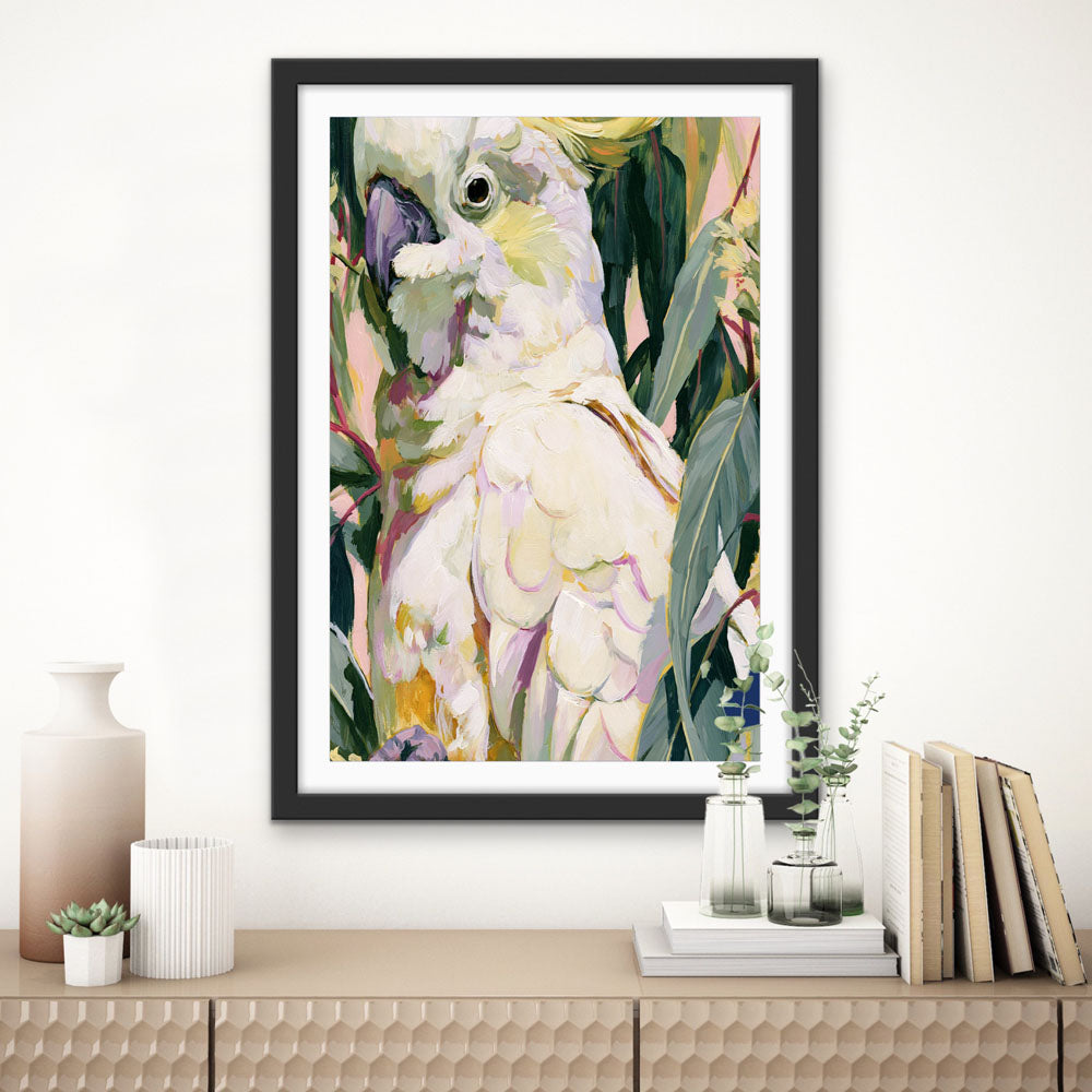 Wild At Heart I by IHeartStudio - Australiana White Cockatoo Canvas And Art Print