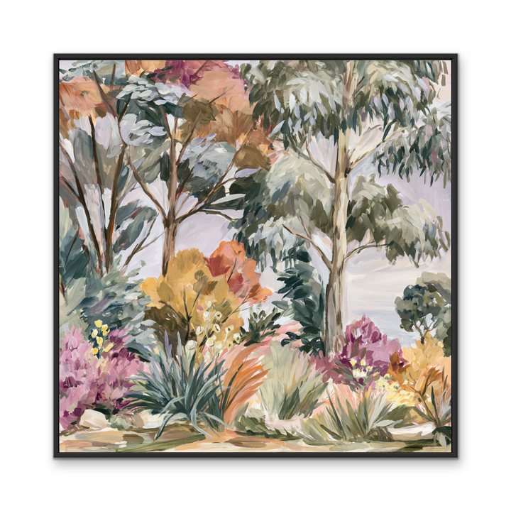 Wild At Heart in Blue By IHeartStudio - Square Australian Eucalyptus Bush Garden Nature Canvas Art Print