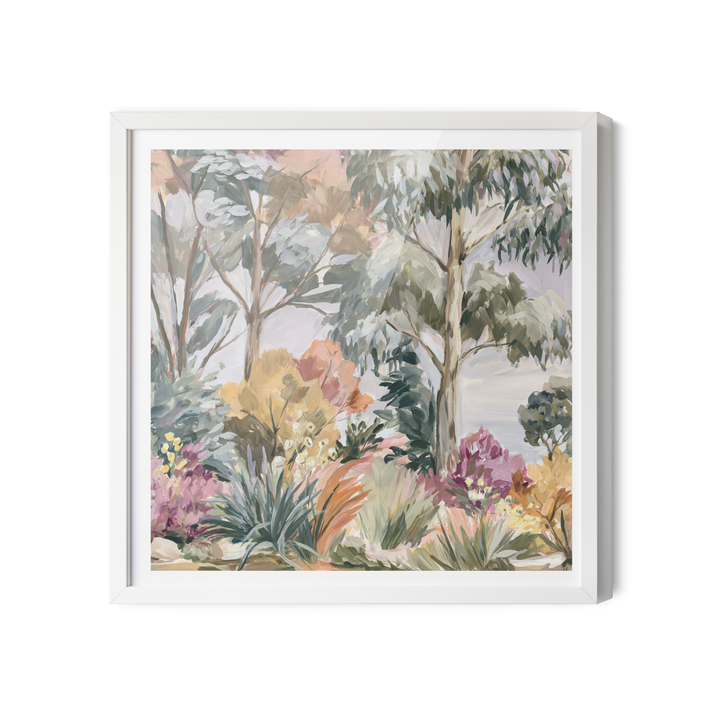 Wild At Heart in Blue By IHeartStudio - Square Australian Eucalyptus Bush Garden Nature Canvas Art Print
