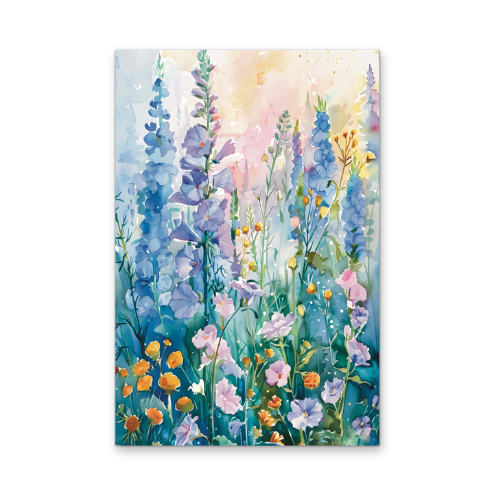 Wild Flora - Colourful Wildflower Stretched Canvas or Wall Art Print - I Heart Wall Art - Poster Print, Canvas Print or Framed Art Print
