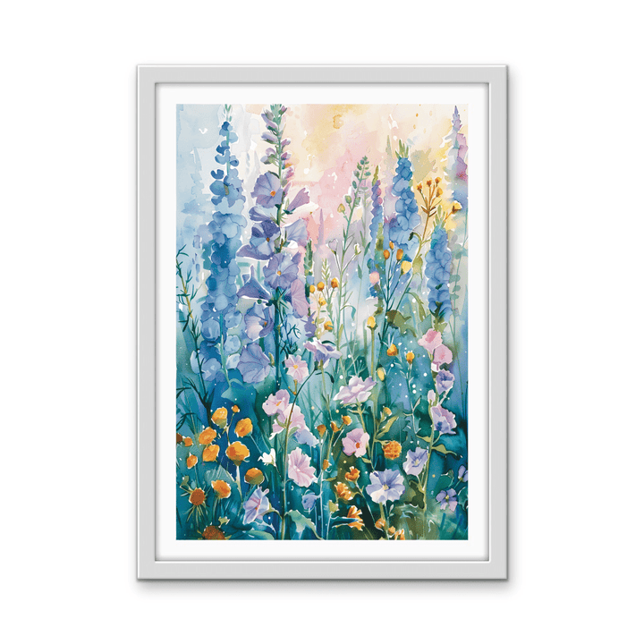 Wild Flora - Colourful Wildflower Stretched Canvas or Wall Art Print - I Heart Wall Art - Poster Print, Canvas Print or Framed Art Print