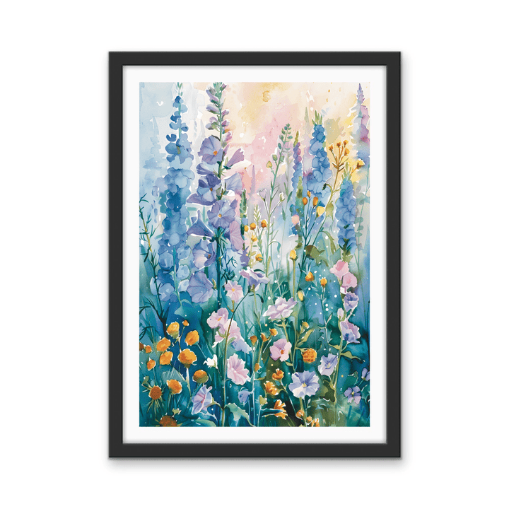 Wild Flora - Colourful Wildflower Stretched Canvas or Wall Art Print - I Heart Wall Art - Poster Print, Canvas Print or Framed Art Print