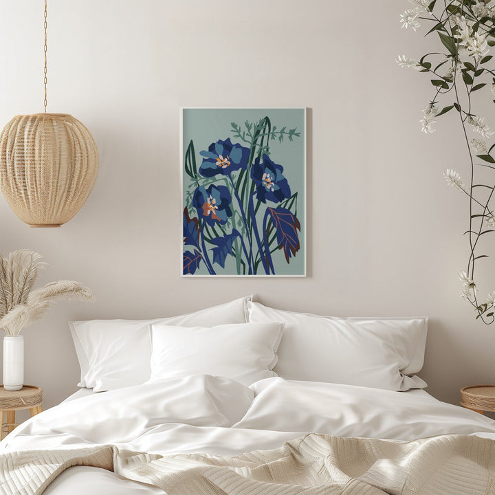 Wild Flowers Light - Stretched Canvas, Poster or Fine Art Print I Heart Wall Art