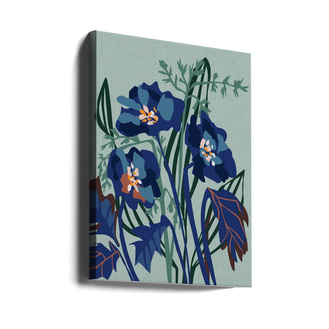 Wild Flowers Light - Stretched Canvas, Poster or Fine Art Print I Heart Wall Art