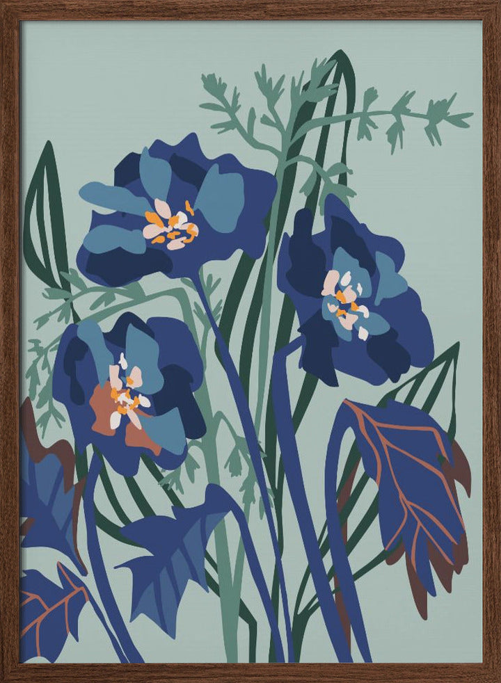 Wild Flowers Light - Stretched Canvas, Poster or Fine Art Print I Heart Wall Art
