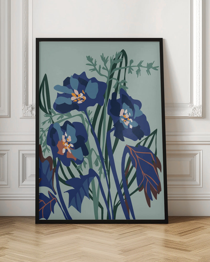 Wild Flowers Light - Stretched Canvas, Poster or Fine Art Print I Heart Wall Art