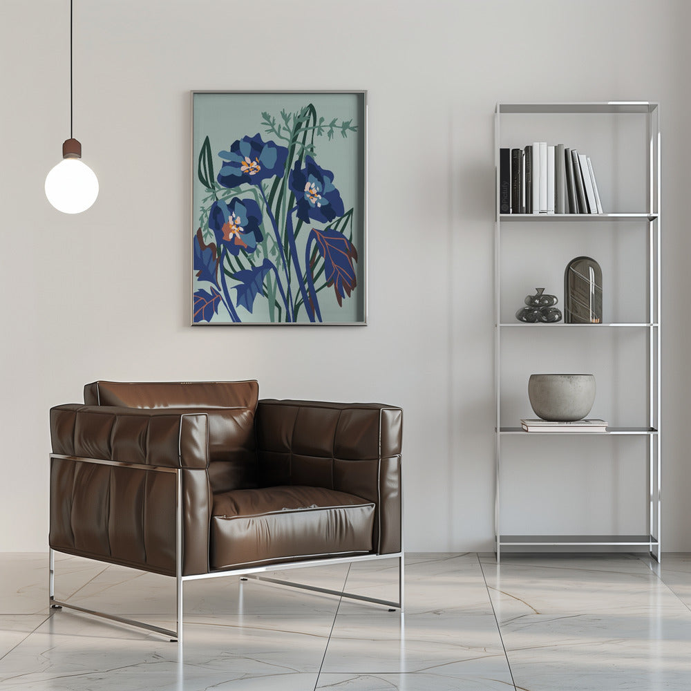 Wild Flowers Light - Stretched Canvas, Poster or Fine Art Print I Heart Wall Art