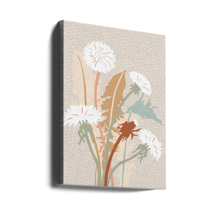 Wild Garden Dandelion - Stretched Canvas, Poster or Fine Art Print I Heart Wall Art