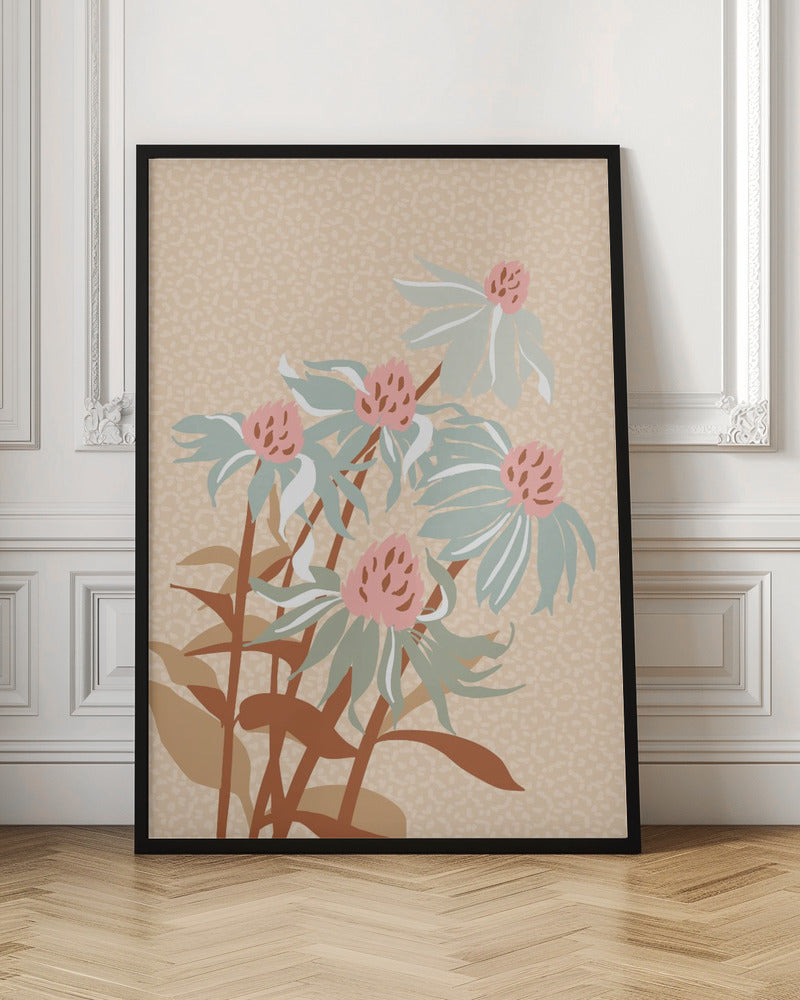 Wild Garden Girl's Eye Flower - Stretched Canvas, Poster or Fine Art Print I Heart Wall Art