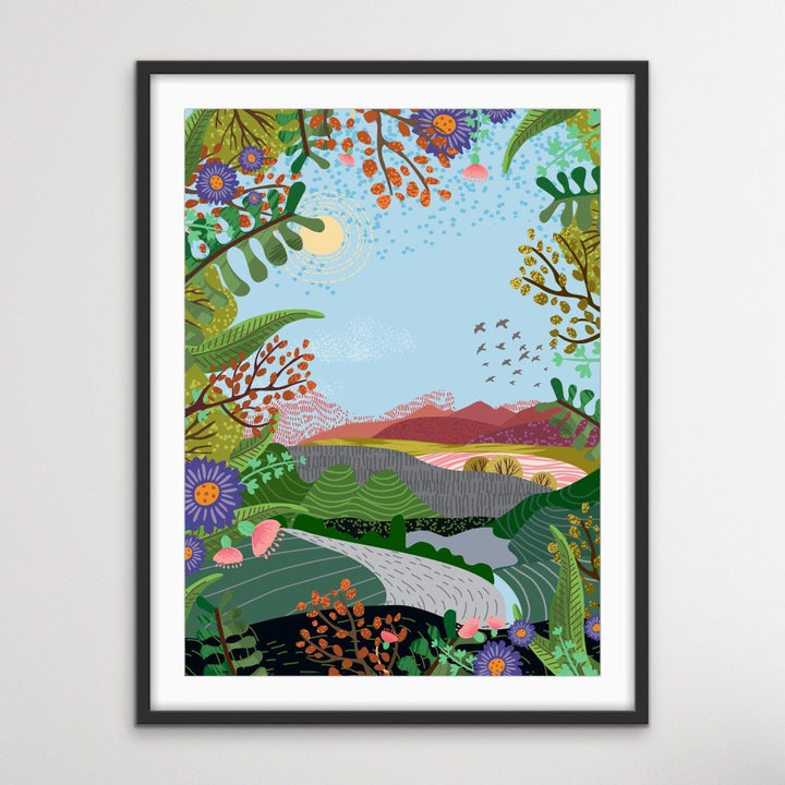 Wild - Illustration Of Wild Nature Scene for Kids Nursery - City Village Country Wild Set - I Heart Wall Art