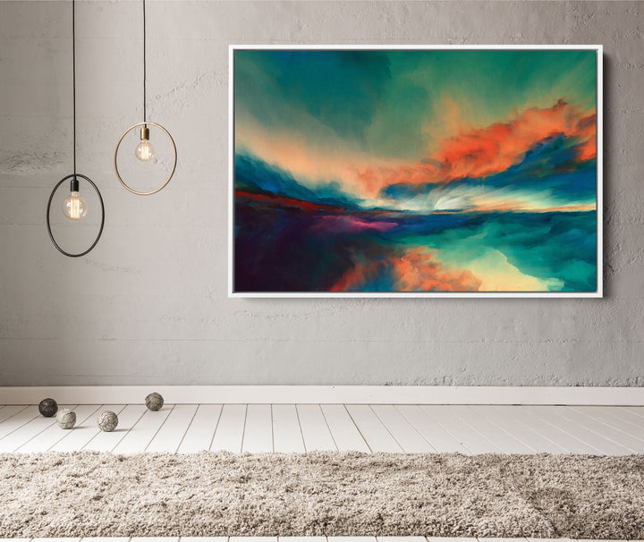 Wild Skies - Abstract Surreal Art Print Stretched Canvas Wall Art - I Heart Wall Art