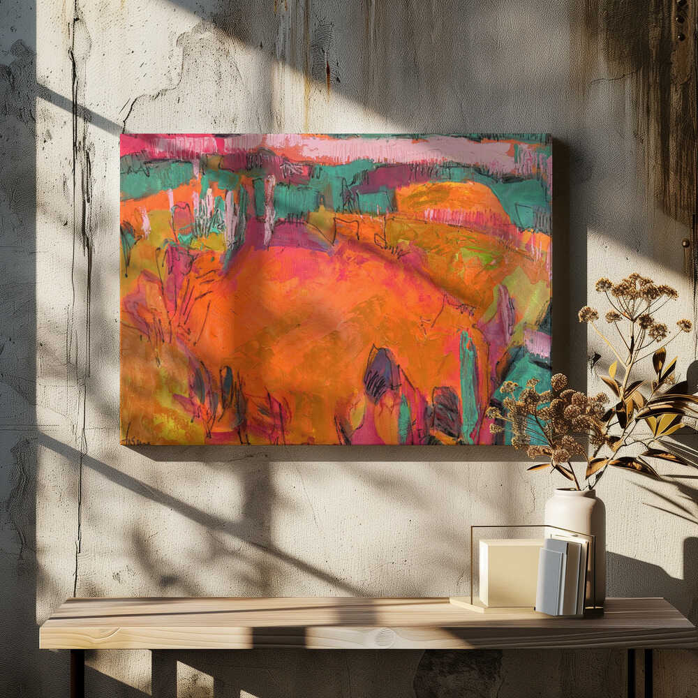 Wind at Her Back - Stretched Canvas, Poster or Fine Art Print - I Heart Wall Art - Poster Print, Canvas Print or Framed Art Print