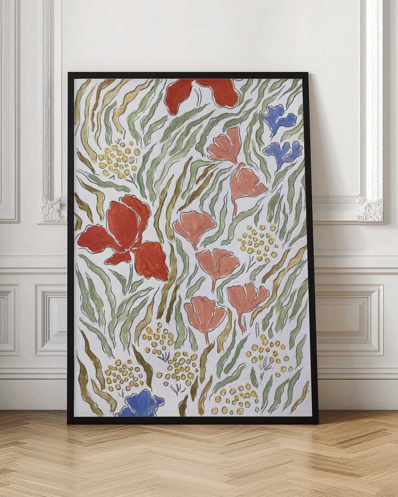 Wind In The Meadow - Stretched Canvas, Poster or Fine Art Print - I Heart Wall Art - Poster Print, Canvas Print or Framed Art Print