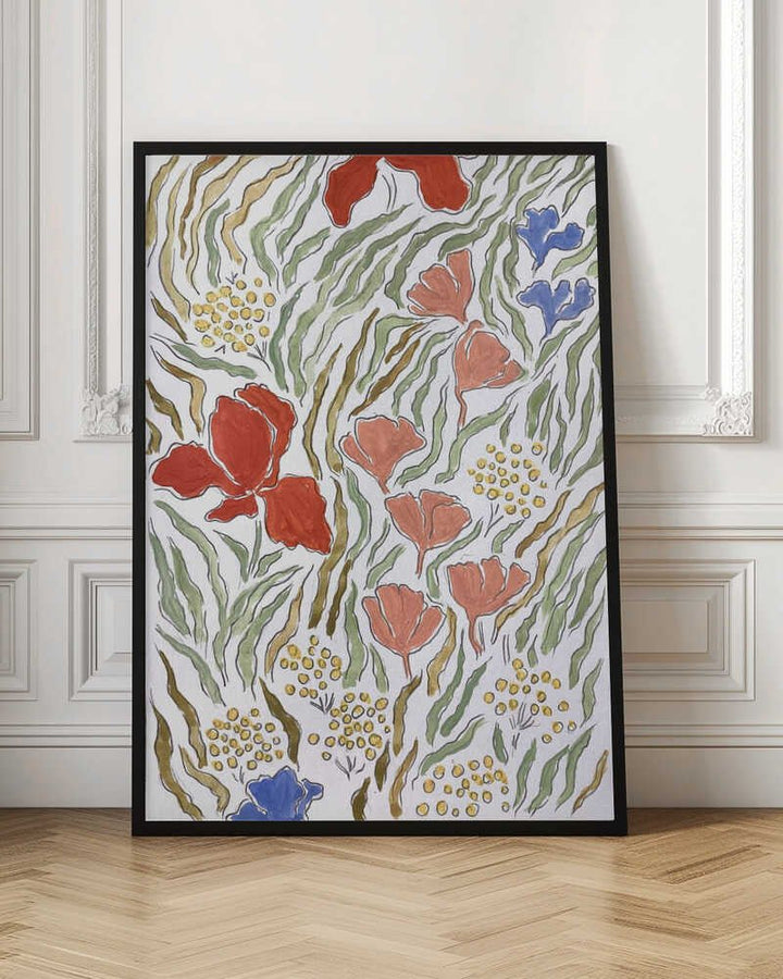 Wind In The Meadow - Stretched Canvas, Poster or Fine Art Print - I Heart Wall Art - Poster Print, Canvas Print or Framed Art Print