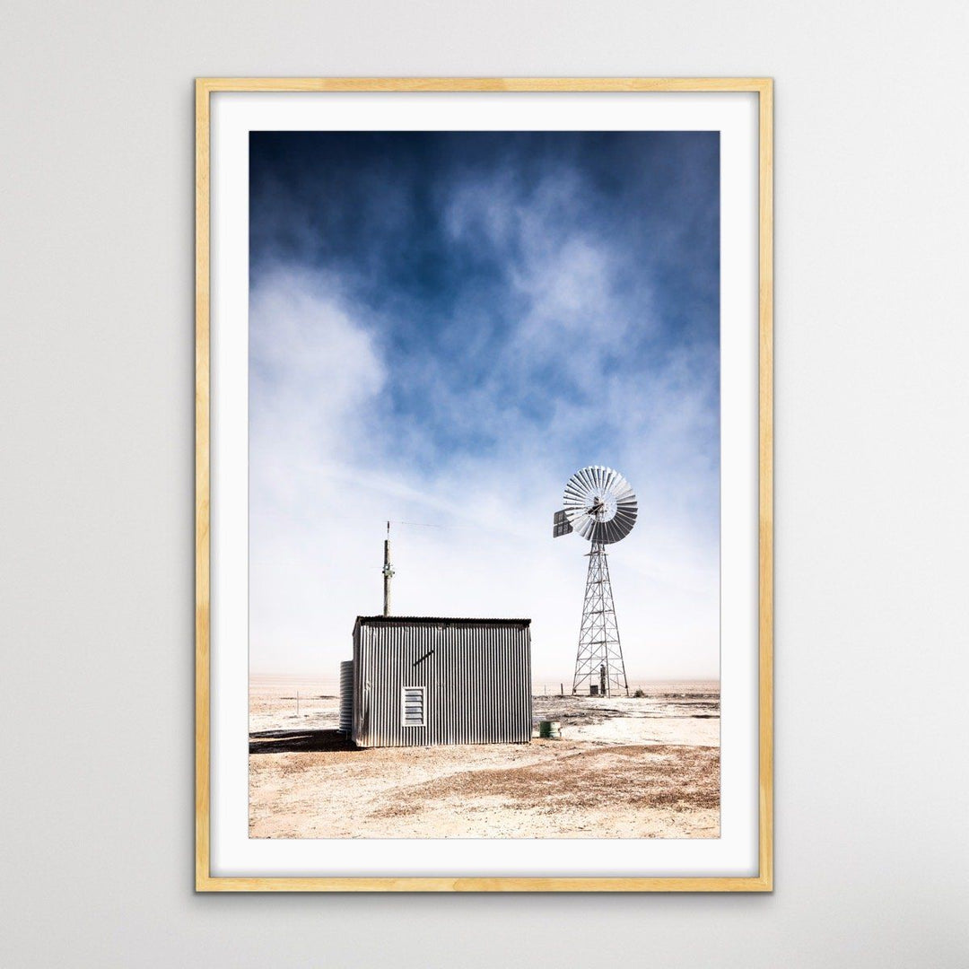 Windmill - Australian Landscape Outback Photographic Print - I Heart Wall Art