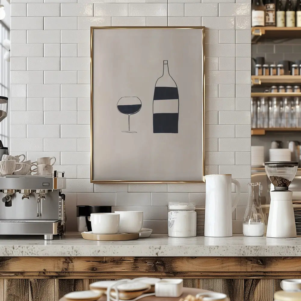Wine - Stretched Canvas, Poster or Fine Art Print I Heart Wall Art