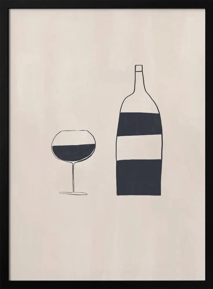 Wine - Stretched Canvas, Poster or Fine Art Print I Heart Wall Art