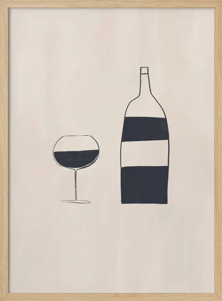Wine - Stretched Canvas, Poster or Fine Art Print I Heart Wall Art