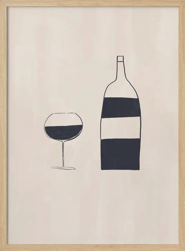 Wine - Stretched Canvas, Poster or Fine Art Print I Heart Wall Art