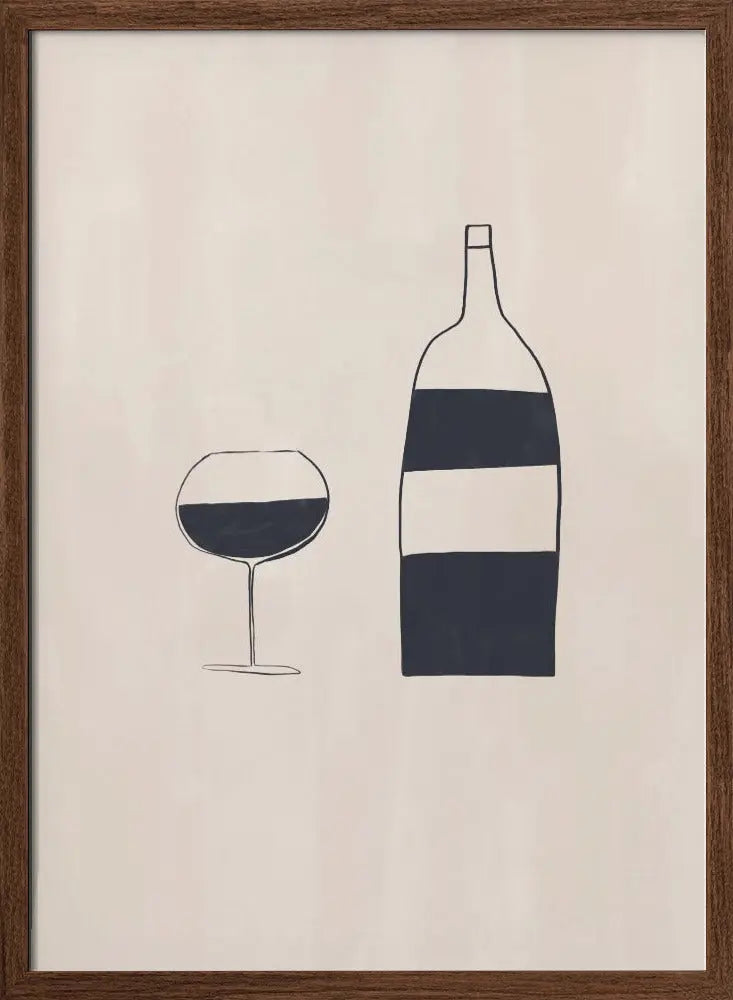 Wine - Stretched Canvas, Poster or Fine Art Print I Heart Wall Art