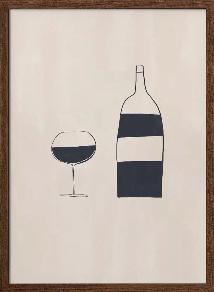 Wine - Stretched Canvas, Poster or Fine Art Print I Heart Wall Art