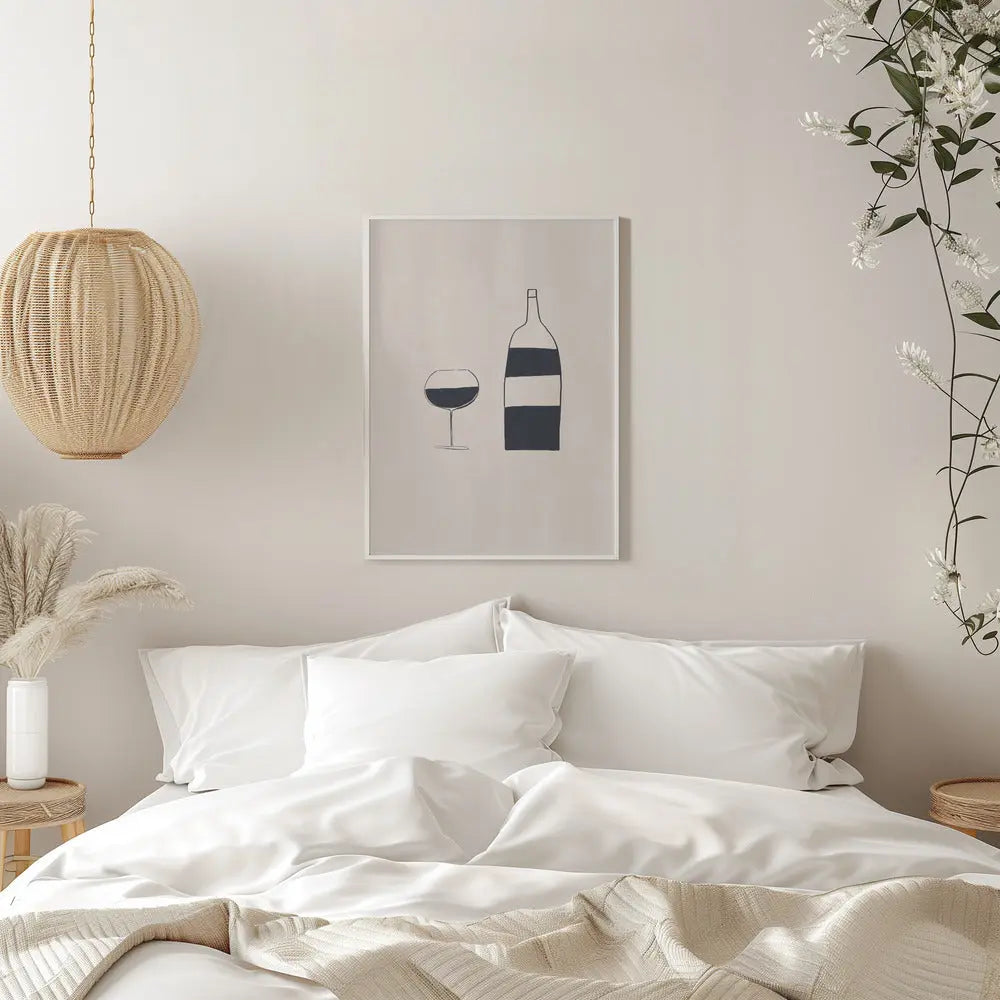 Wine - Stretched Canvas, Poster or Fine Art Print I Heart Wall Art
