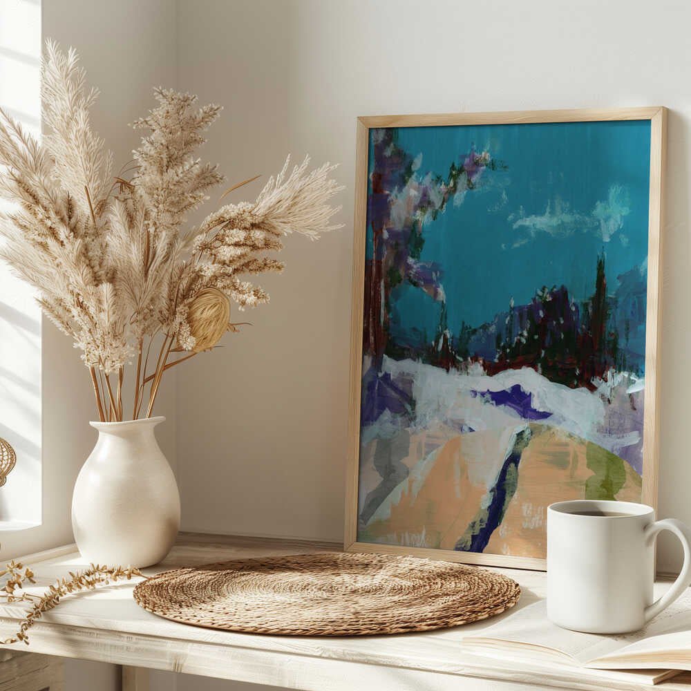 Winter Scene In the Forest 1 - Stretched Canvas, Poster or Fine Art Print - I Heart Wall Art - Poster Print, Canvas Print or Framed Art Print