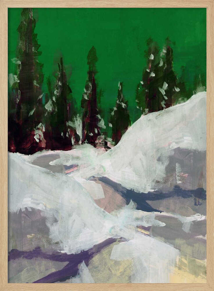 Winter Scene In the Forest 2 - Stretched Canvas, Poster or Fine Art Print - I Heart Wall Art - Poster Print, Canvas Print or Framed Art Print