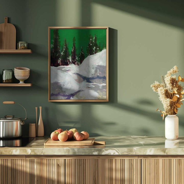 Winter Scene In the Forest 2 - Stretched Canvas, Poster or Fine Art Print - I Heart Wall Art - Poster Print, Canvas Print or Framed Art Print