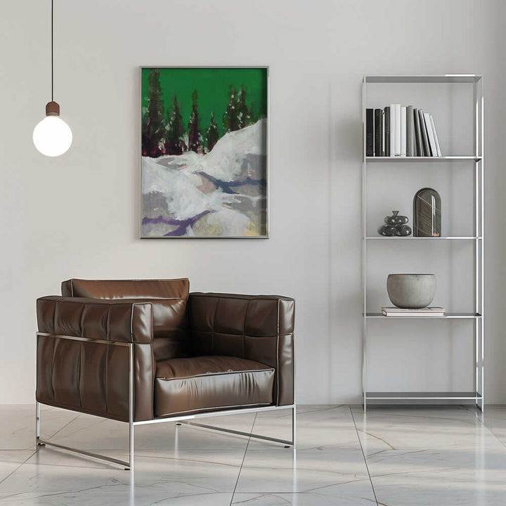Winter Scene In the Forest 2 - Stretched Canvas, Poster or Fine Art Print - I Heart Wall Art - Poster Print, Canvas Print or Framed Art Print