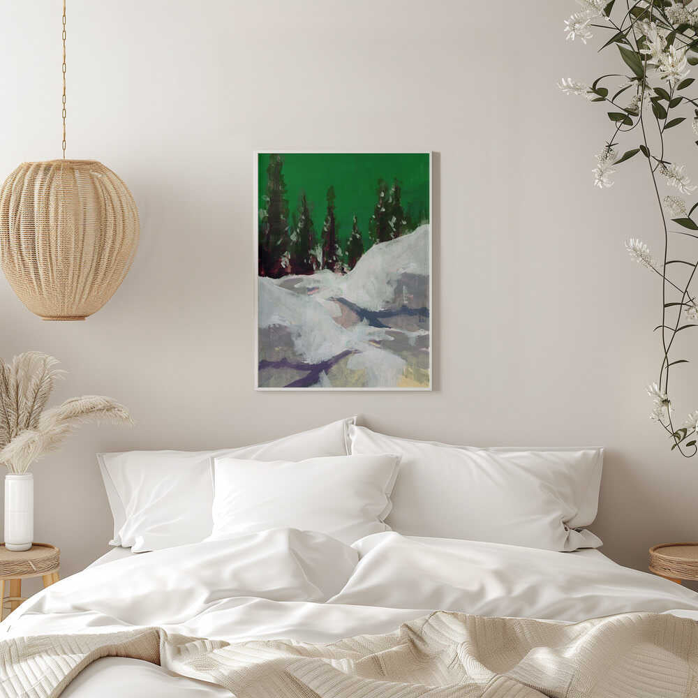 Winter Scene In the Forest 2 - Stretched Canvas, Poster or Fine Art Print - I Heart Wall Art - Poster Print, Canvas Print or Framed Art Print